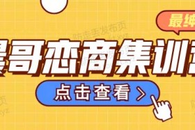 最绅士《晨哥恋商集训营》音频课程