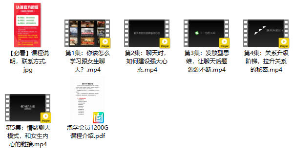 倪 《微信聊妹术,下一句怎么回》视频课程