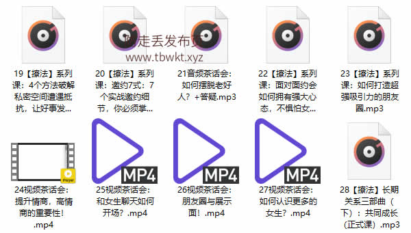倪《撩妹兵法》音频课程