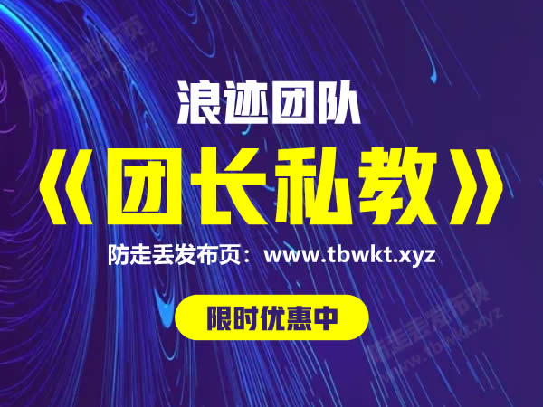浪迹《团长私教》视频课程