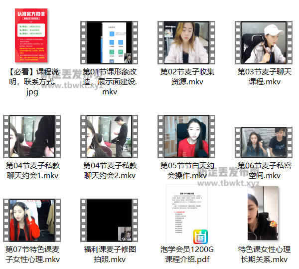 浪迹麦子《私教课》视频课程