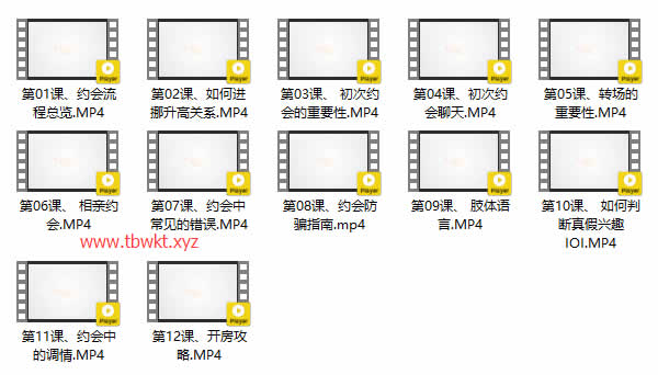 小鹿情感坏男孩《约会课程》视频课程