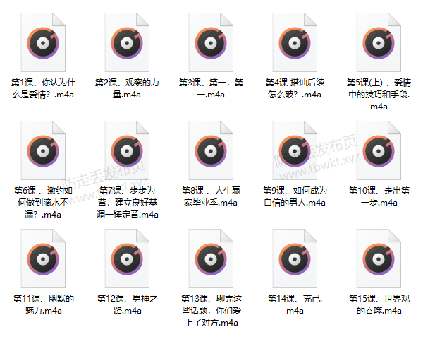 爱情光谱1.0 音频课程