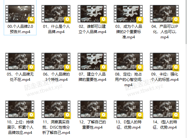 老吴《个人品牌2.0》视频课程