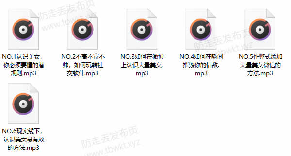 但丁《如何收集更多美女微信》音频课程