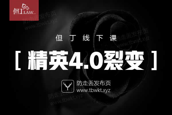 但丁《4.0精英裂变》音频课程