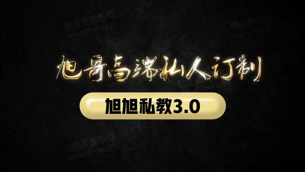 旭旭私教3.0 视频课程