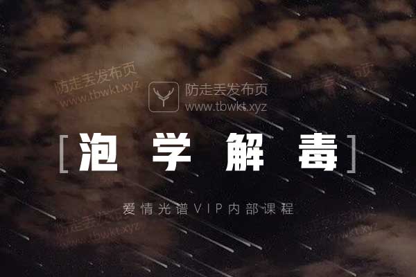 爱情光谱《解毒课》音频课程