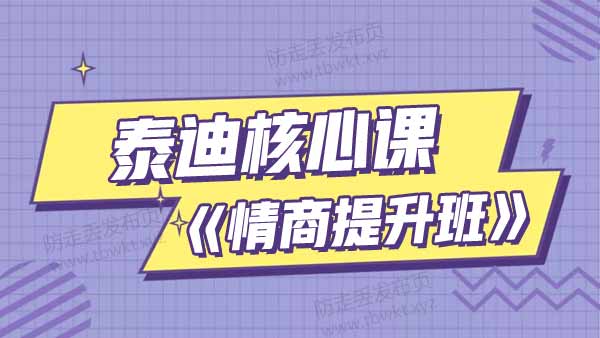 泰迪核心课《情商提升班》音频课程