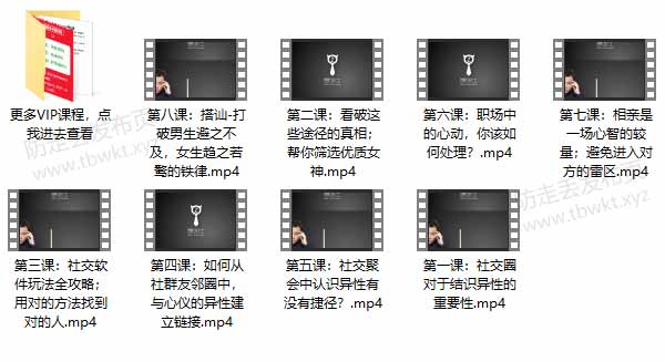 最绅士《相识异性的六大途径》视频课程