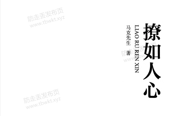 马克先生《撩如人心》PDF电子书