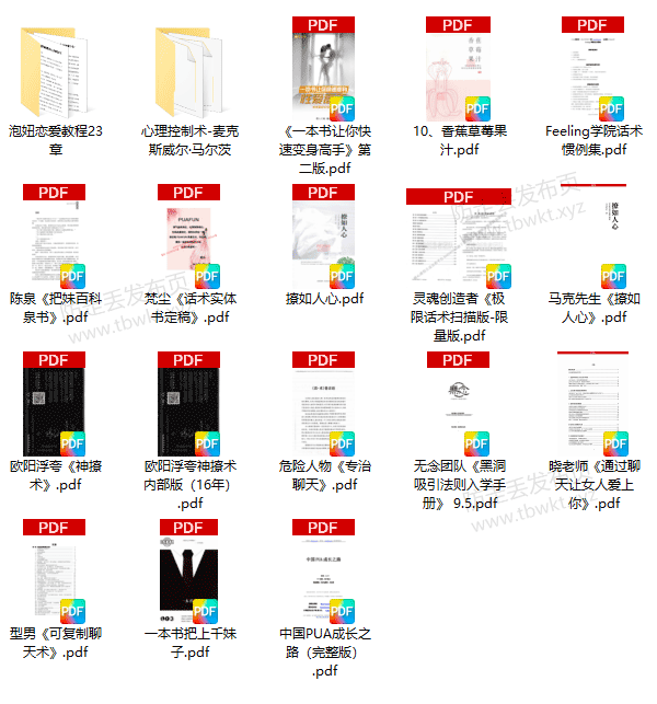 泡妞秘籍《精品书籍》PDF电子书