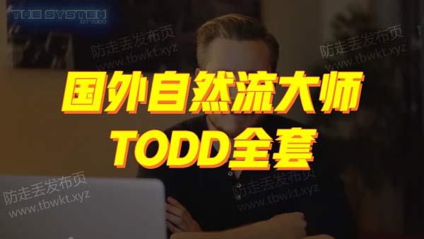 国外自然流大师todd全套 中文字幕视频课程