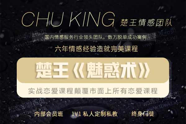 男魅情感教育楚王《魅惑术》音频课程