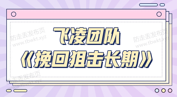 飞凌团队《挽回狙击长期》音频课程