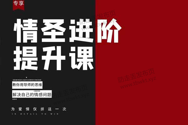 泰阳恋爱补习班《情圣进阶提升课》视频课程