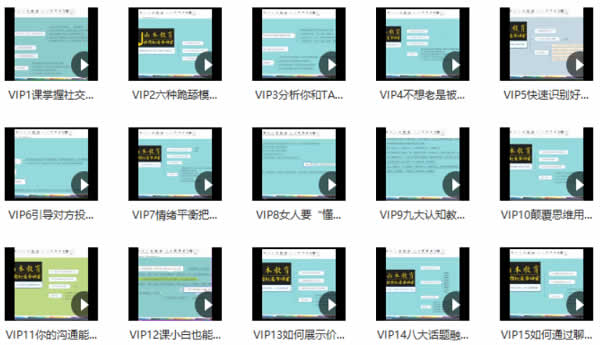 山本教育《素云12期VIP课程》视频课程