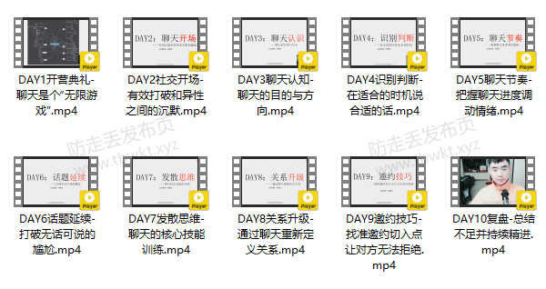 乐福情感老佟《聊天集训营》视频课程