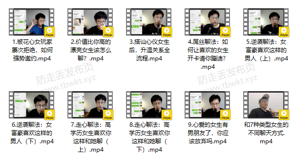 乐福情感老佟《实战聊天》视频课程