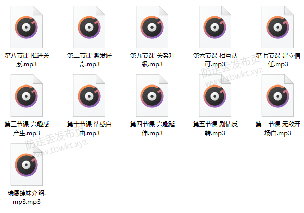 瑞恩《恋爱训练营》音频课程