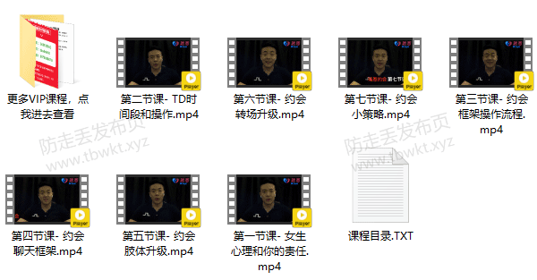 瑞恩《约会课》视频课程
