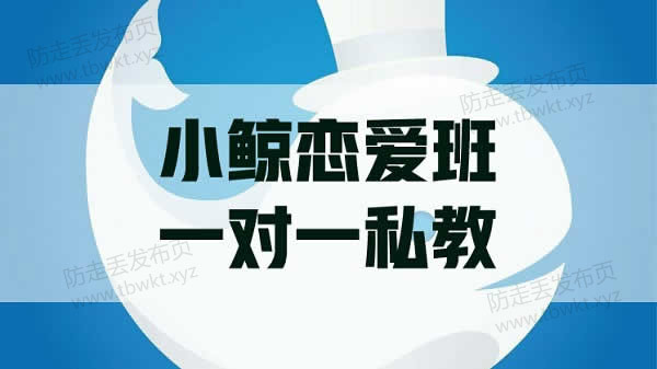 小鲸恋爱班《一对一私教》视频课程