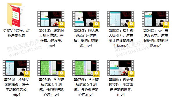 摸鱼情感《恋爱聊天大师》视频课程