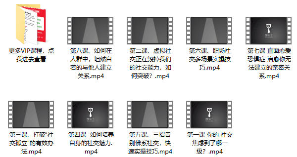 最绅士《八节课帮你攻克社交障碍,成就社交达人》视频课程