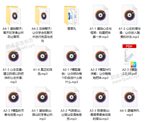 感觉流《撩妹训练营》音频课程