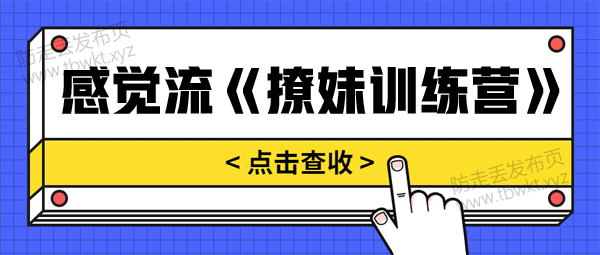 感觉流《撩妹训练营》音频课程