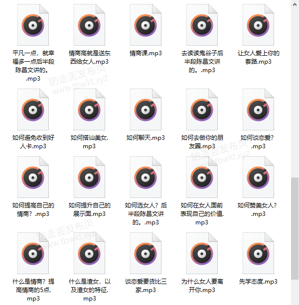 陈昌文《恋爱宝典》音频+PDF电子书课程
