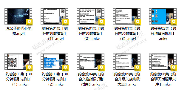 梵公子《时代最强约会课》视频课程