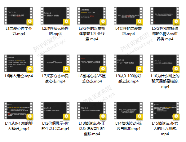 昊哥聊情感CAC 3.0《心理训练营》视频课程