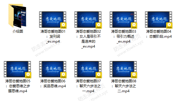 涛哥《恋爱地图》视频课程