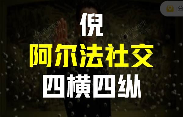 倪《阿尔法社交四横四纵》视频课程