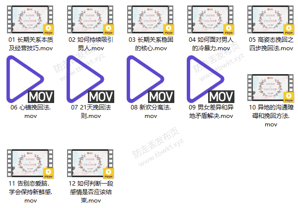 谋爱情感谋哥《挽回爱情,重燃幸福》视频课程