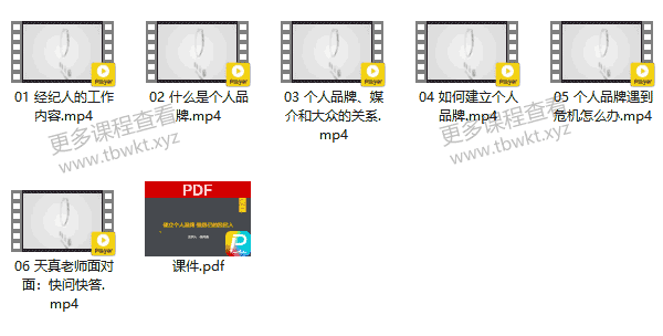 杨天真《如何打造个人品牌,为自己代言》课程百度网盘下载