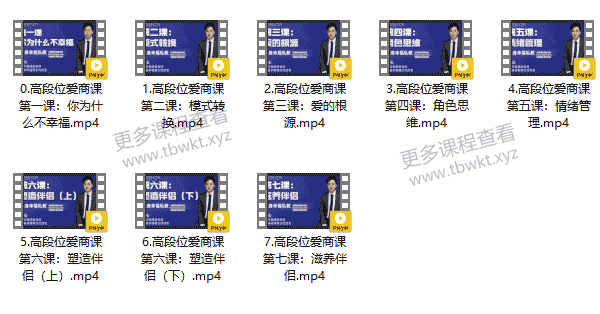核心导师《高段位爱商课》课程百度网盘下载