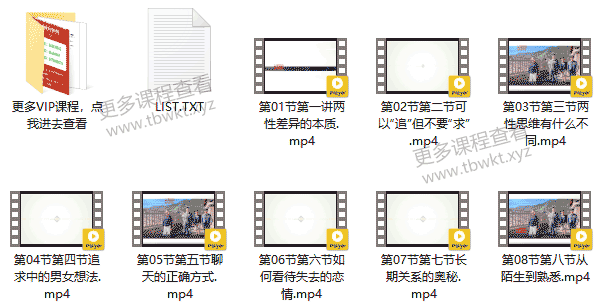 阮琦《人类高质量恋爱指南》课程百度网盘下载
