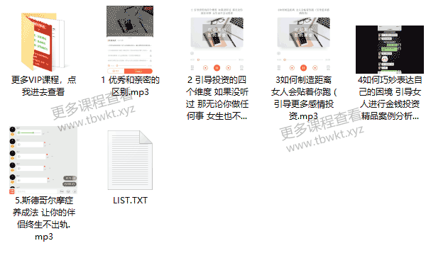 西图情感椰子第二毕业序章《长期关系反投资》课程百度网盘下载