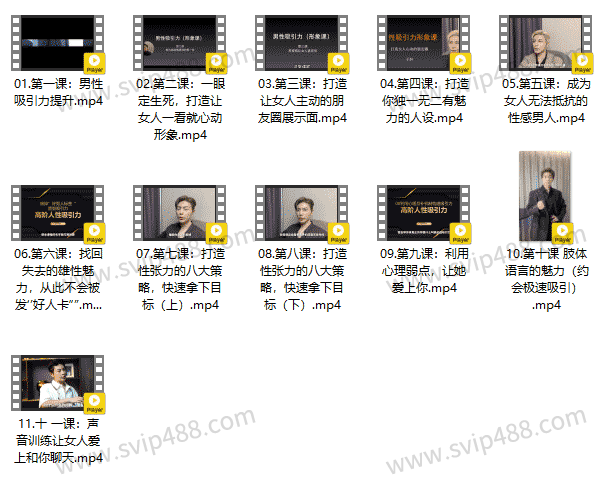 Eric子轩《打造男性吸引力训练营2.0》视频课程